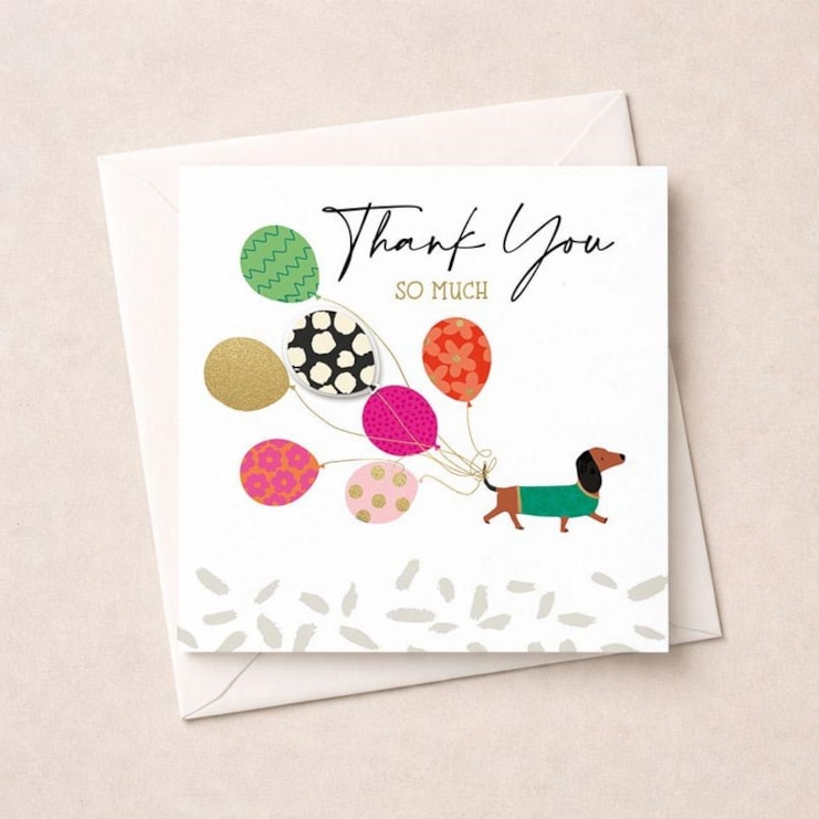 Thank You Card - Daschung & Balloons Thank You Card - Daschung & Balloons