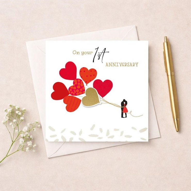 Your Anniversary Card - Heart Balloons Your Anniversary Card - Heart Balloons