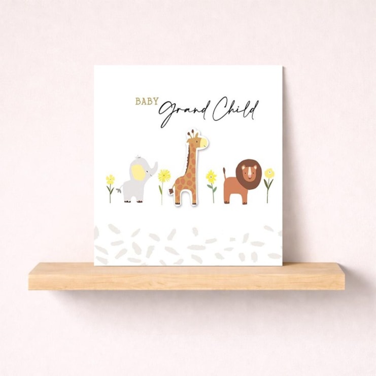 New Baby Card - Grandchild Animals