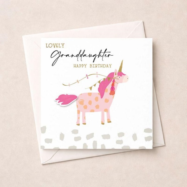 Birthday Card - Granddaughter Unicorn Birthday Card - Granddaughter Unicorn