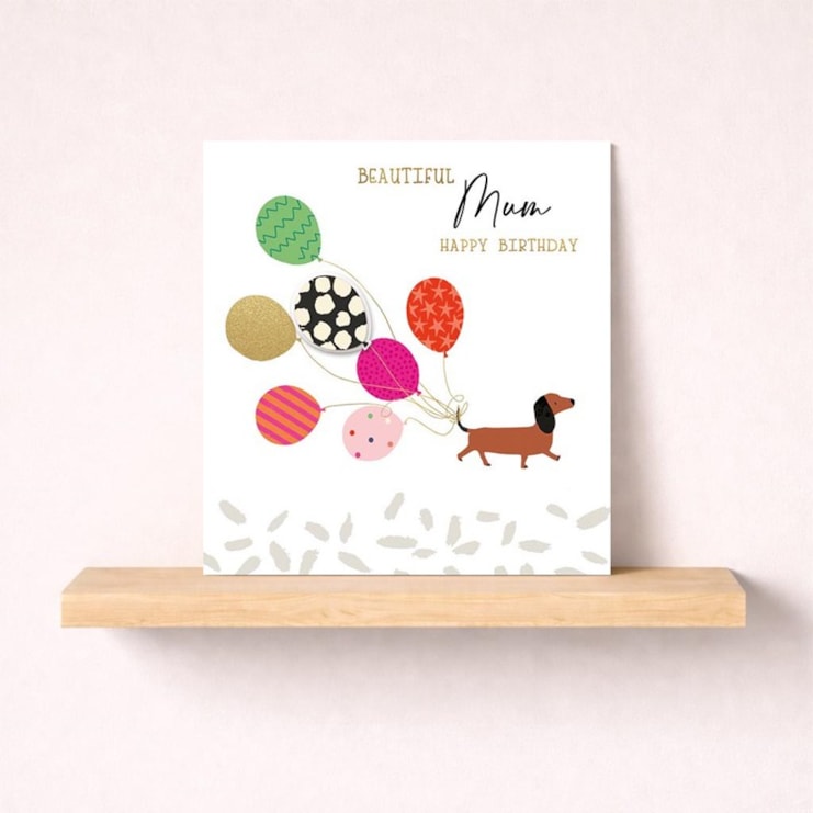 Birthday Card - Mum Sweet Daschund Birthday Card - Mum Sweet Daschund