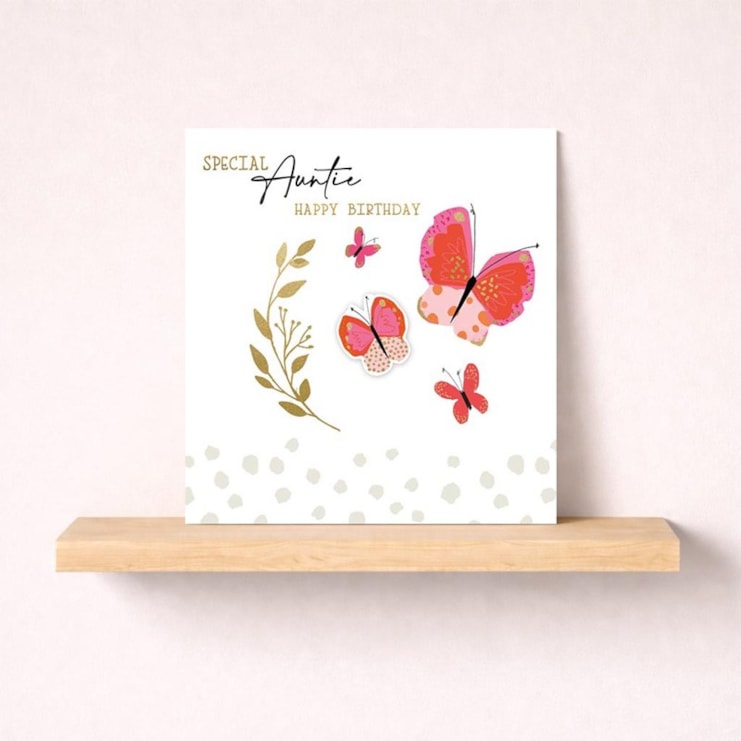 Birthday Card - Auntie Butterflies Birthday Card - Auntie Butterflies