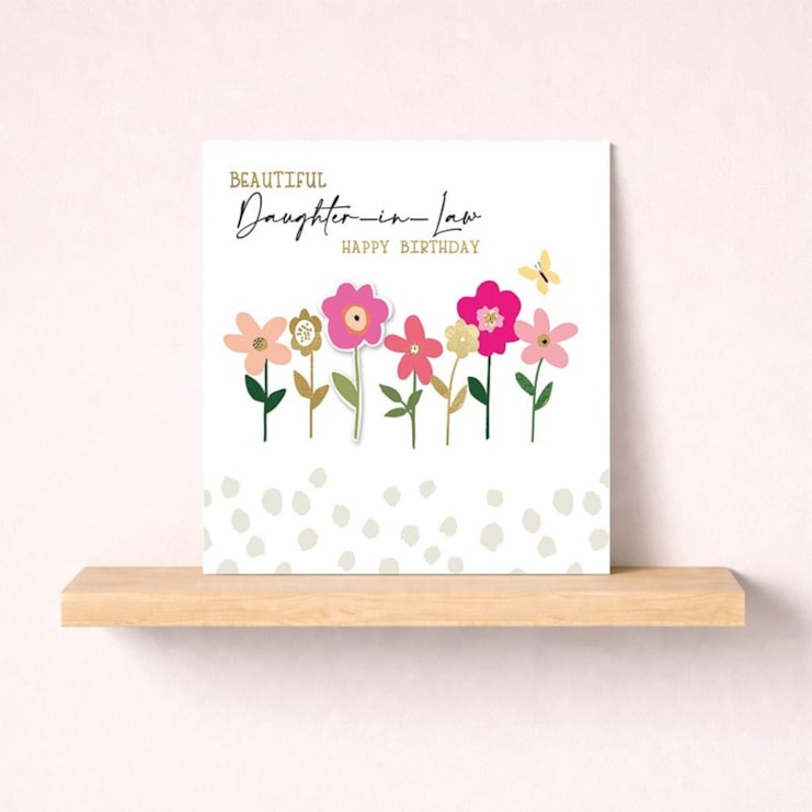 Birthday Card - Daighter-in-Law Flowers