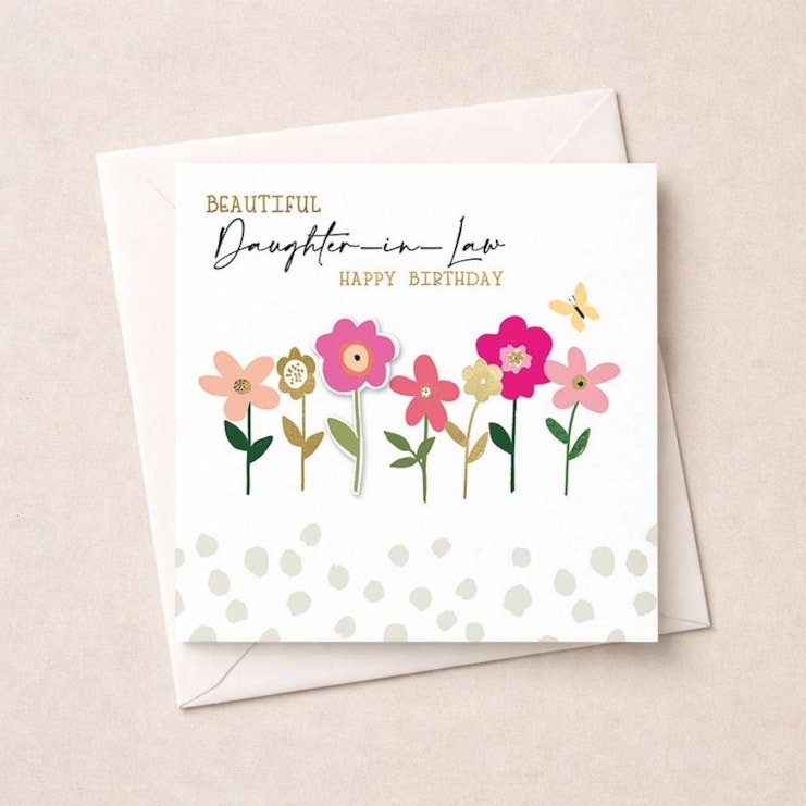 Birthday Card - Daighter-in-Law Flowers Birthday Card - Daighter-in-Law Flowers