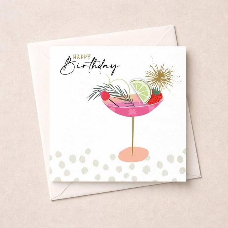 Birthday Card - Birthday Cocktail Birthday Card - Birthday Cocktail