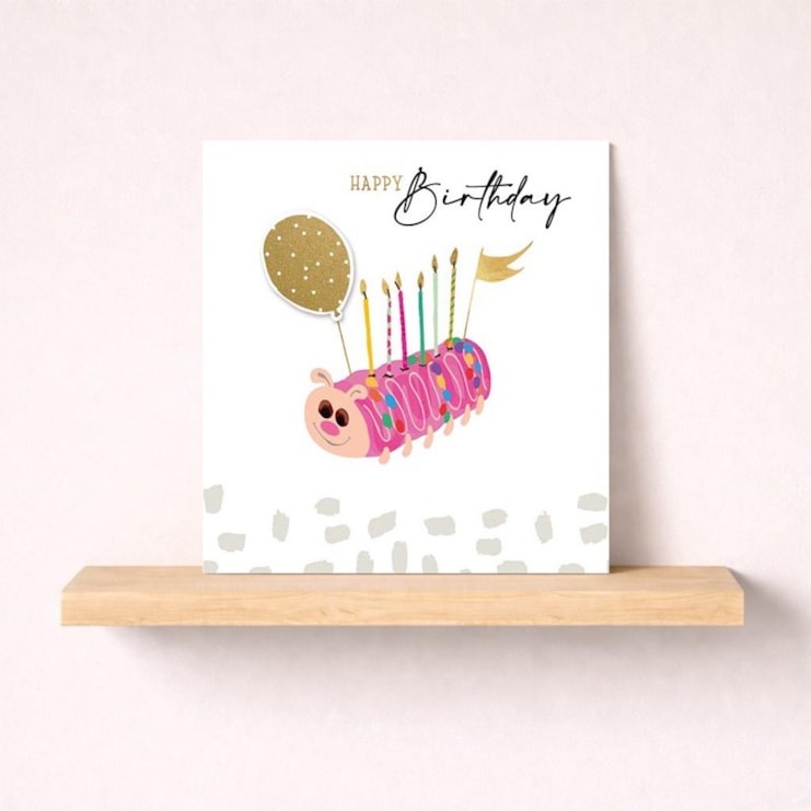 Birthday Card - Caterpillar Cake Birthday Card - Caterpillar Cake