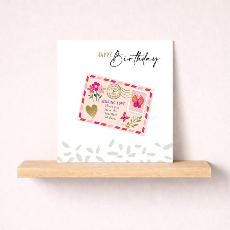 Birthday Card - Sending Love Birthday Card - Sending Love