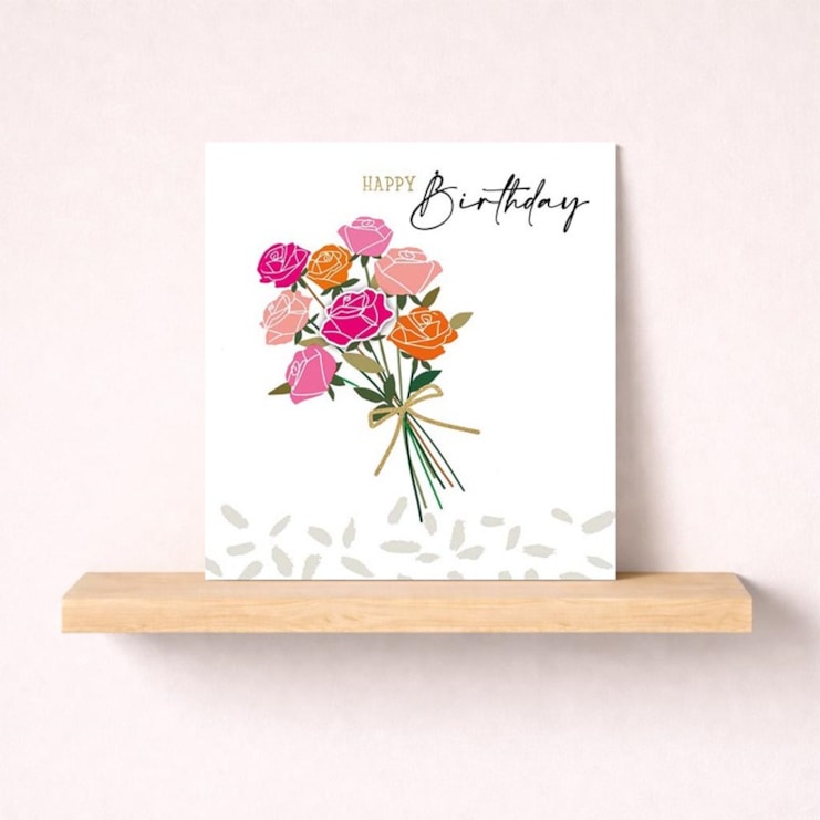 Birthday Card - Bunch Of Roses Birthday Card - Bunch Of Roses