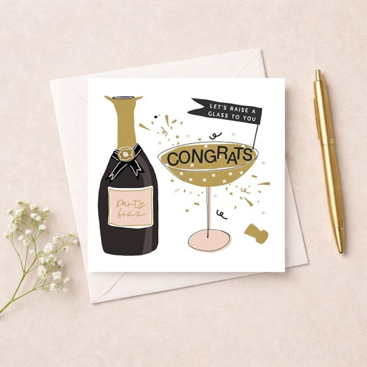 Congratulations Card - Champagne Congratulations Card - Champagne
