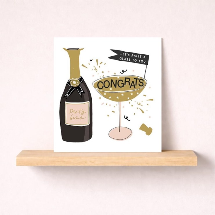 Congratulations Card - Champagne Congratulations Card - Champagne