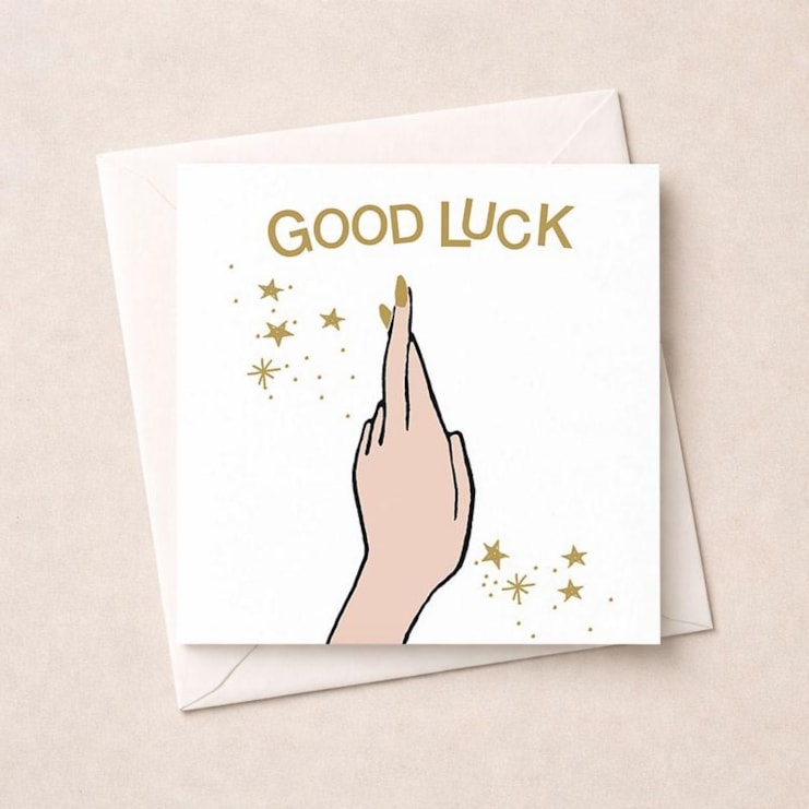 Good Luck Card - Fingers Crossed