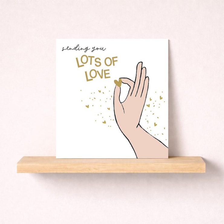 Thinking Of You Card - Lots Of Love Thinking Of You Card - Lots Of Love