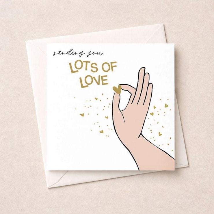 Thinking Of You Card - Lots Of Love