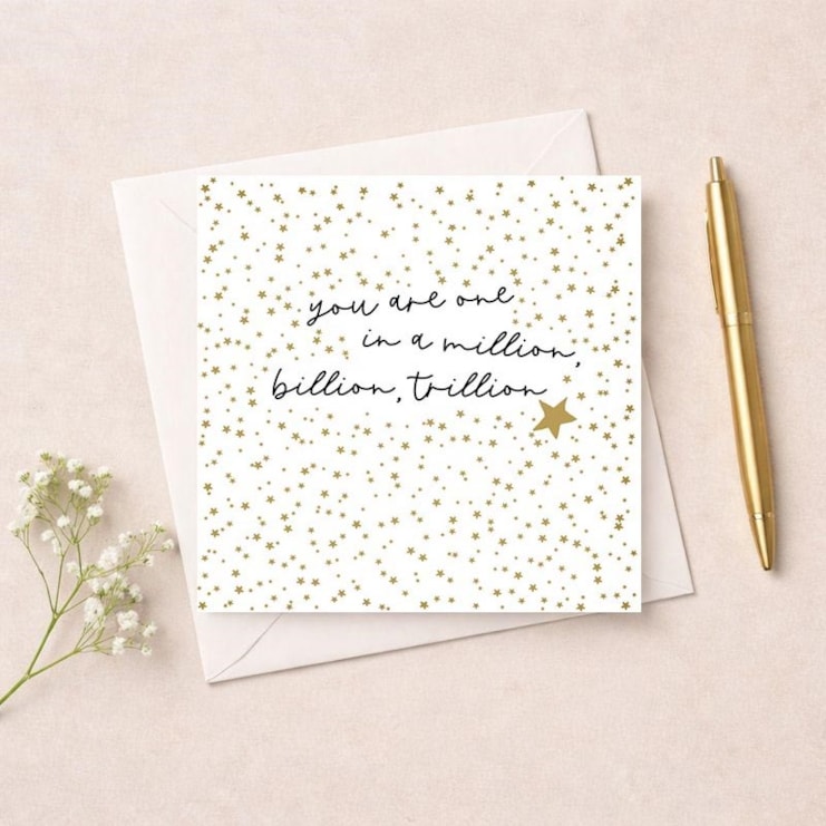 Just To Say Card - One In A Million Just To Say Card - One In A Million