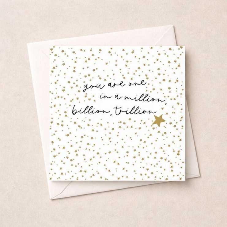 Just To Say Card - One In A Million Just To Say Card - One In A Million