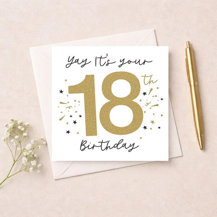 Age 18 Birthday Card - Yay Age 18 Birthday Card - Yay