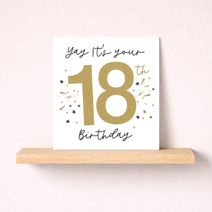 Age 18 Birthday Card - Yay