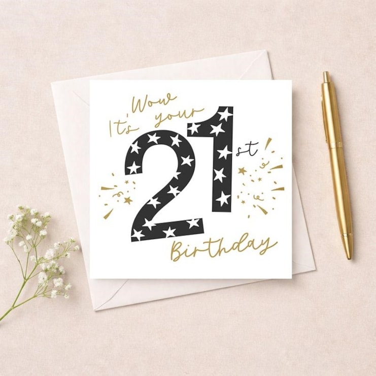 Age 21 Birthday Card - Wow Age 21 Birthday Card - Wow