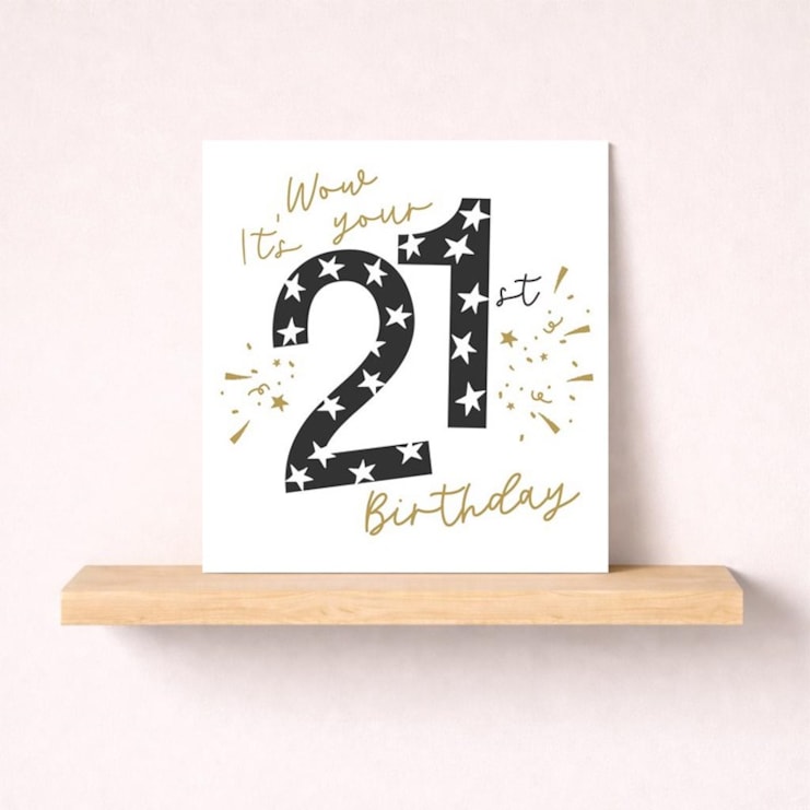 Age 21 Birthday Card - Wow