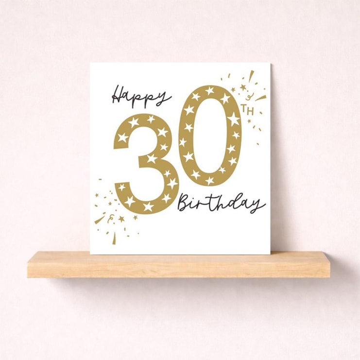 Age 30 Birthday Card - Stars Age 30 Birthday Card - Stars