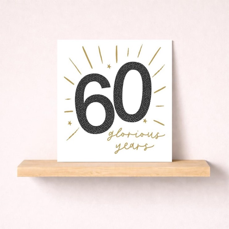 Age 60 Birthday Card - Stars