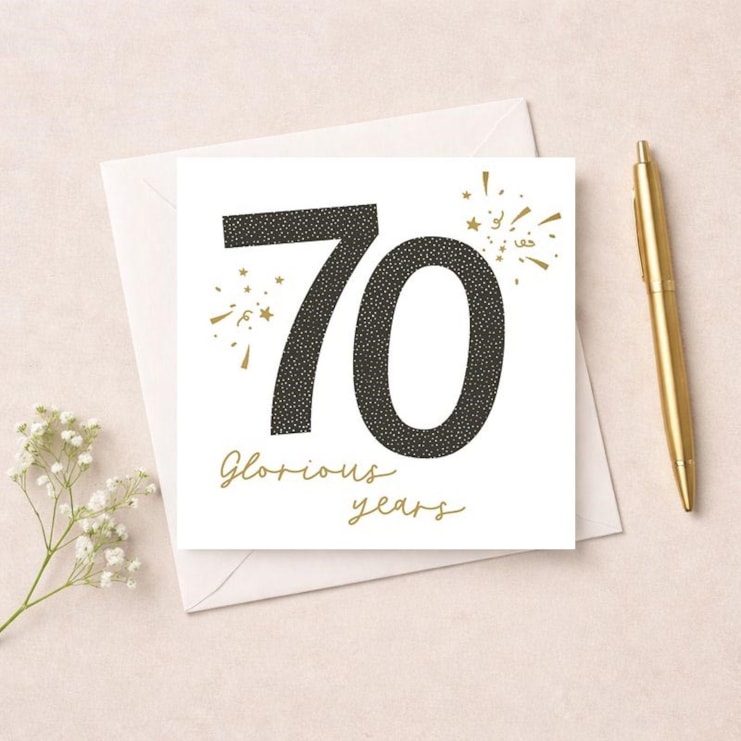 Age 70 Birthday Card - Stars Age 70 Birthday Card - Stars