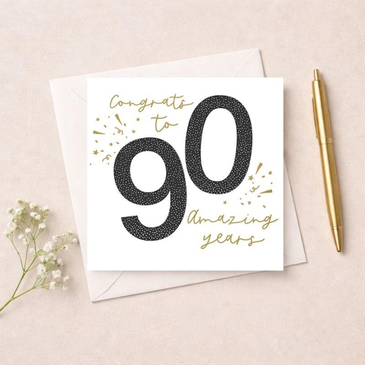 Age 90 Birthday Card - Stars Age 90 Birthday Card - Stars