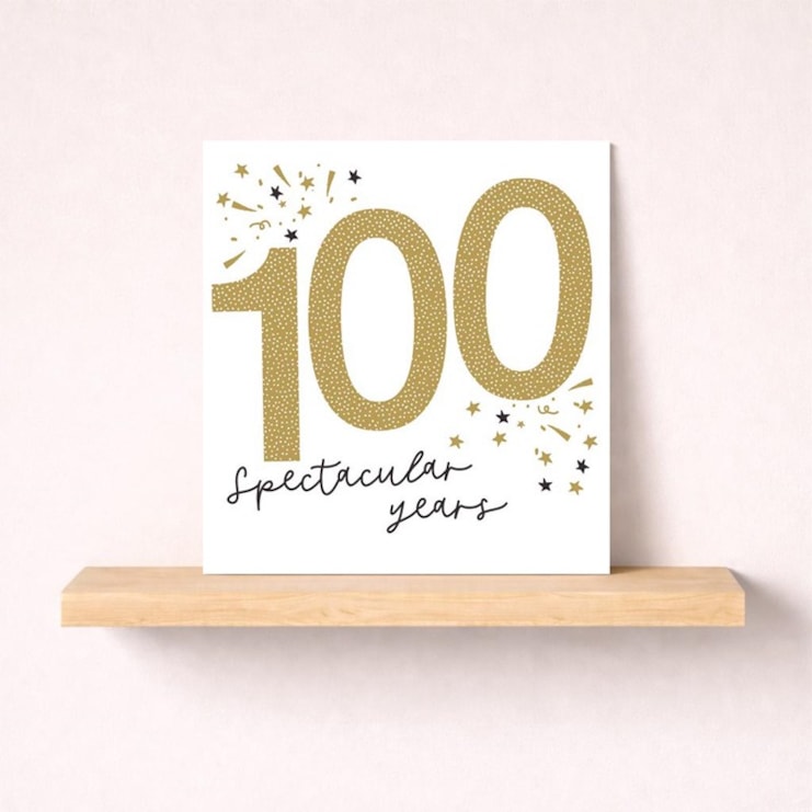 Age 100 Birthday Card - Stars Age 100 Birthday Card - Stars