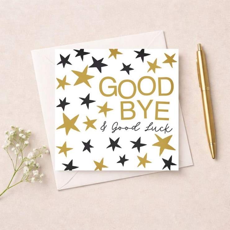 Sorry You're Leaving Card - Stars