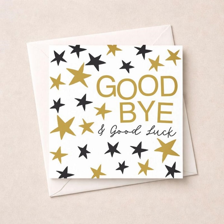 Sorry You're Leaving Card - Stars Sorry You're Leaving Card - Stars
