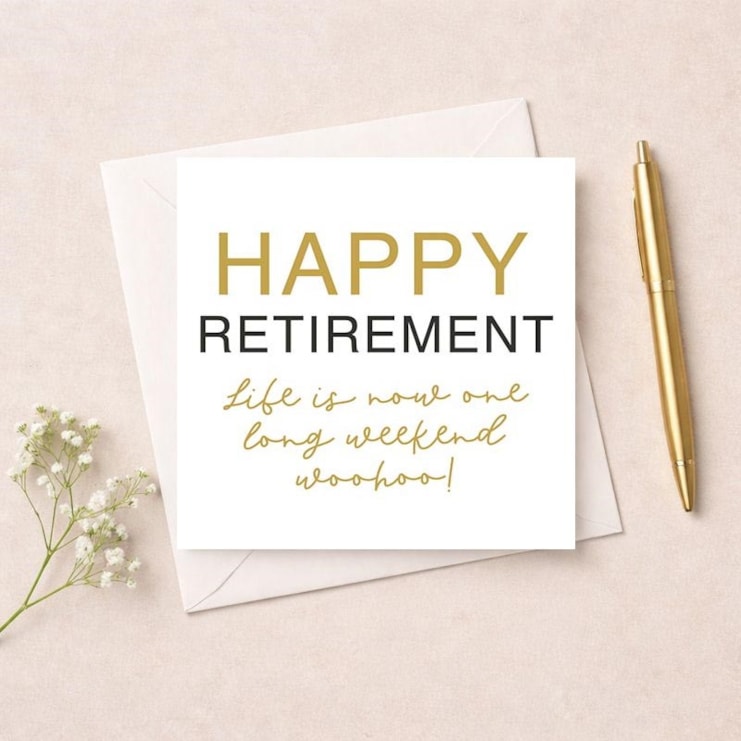 Retirement Card - Long Weekend Retirement Card - Long Weekend