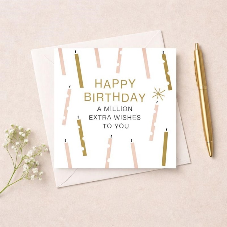 Birthday Card - A Million Extra Wishes