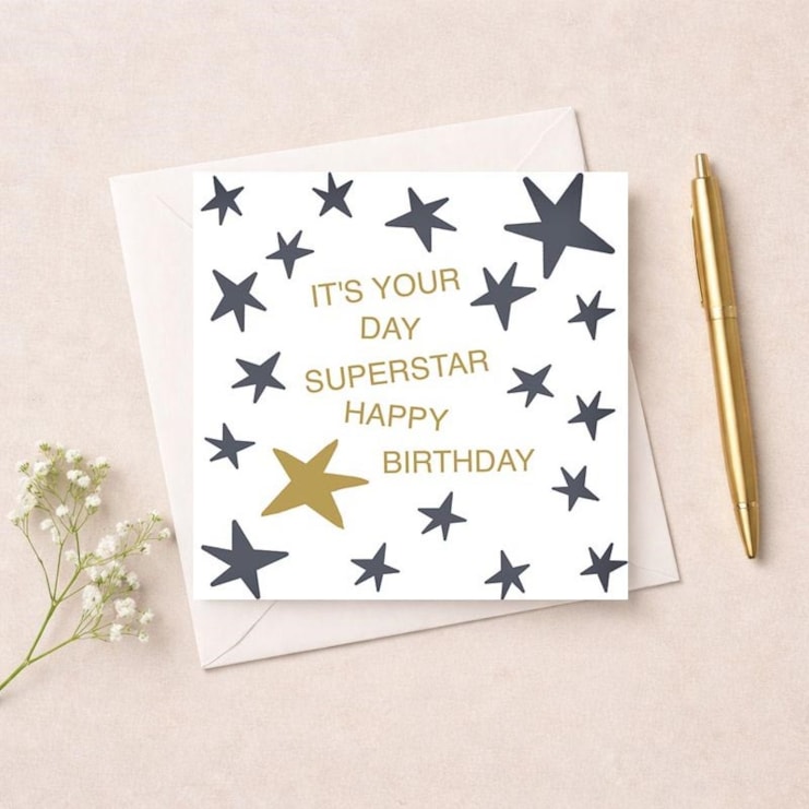 Birthday Card - Superstar Birthday Card - Superstar