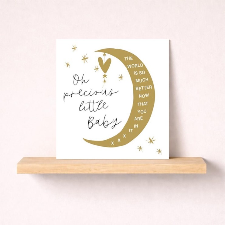 New Baby Card - Crescent Moon New Baby Card - Crescent Moon