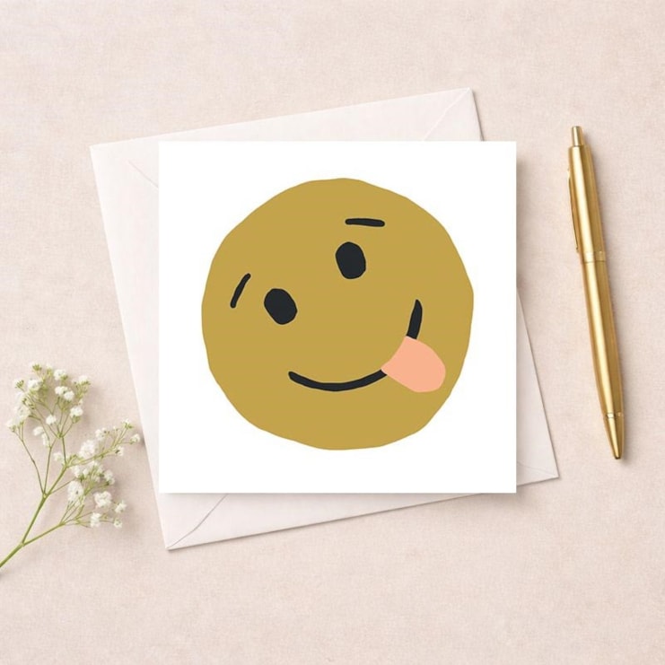 Open Card - Cheeky Tongue Face