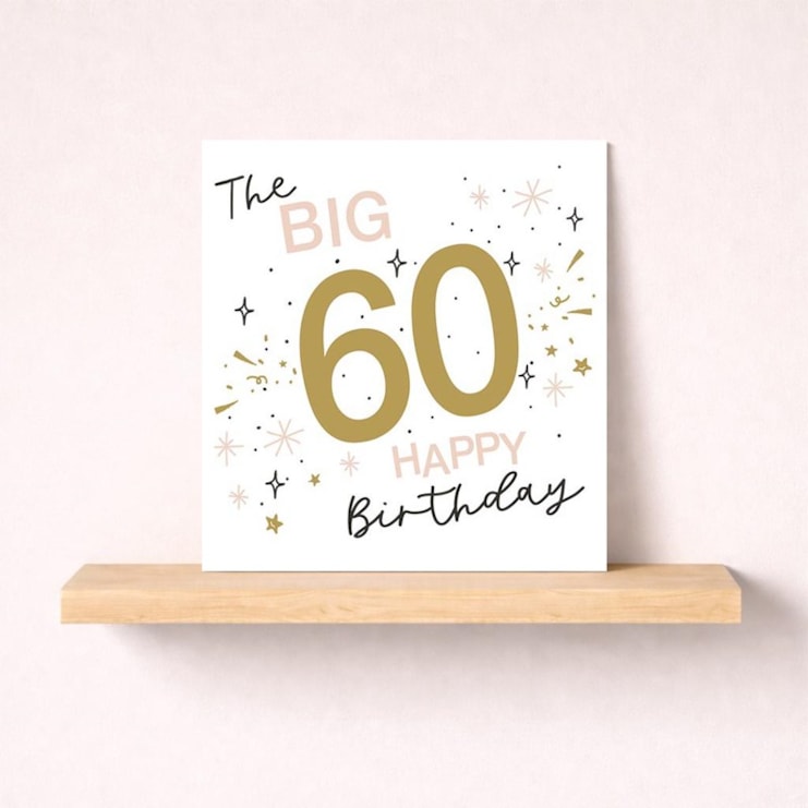 Age 60 Birthday Card - Stars