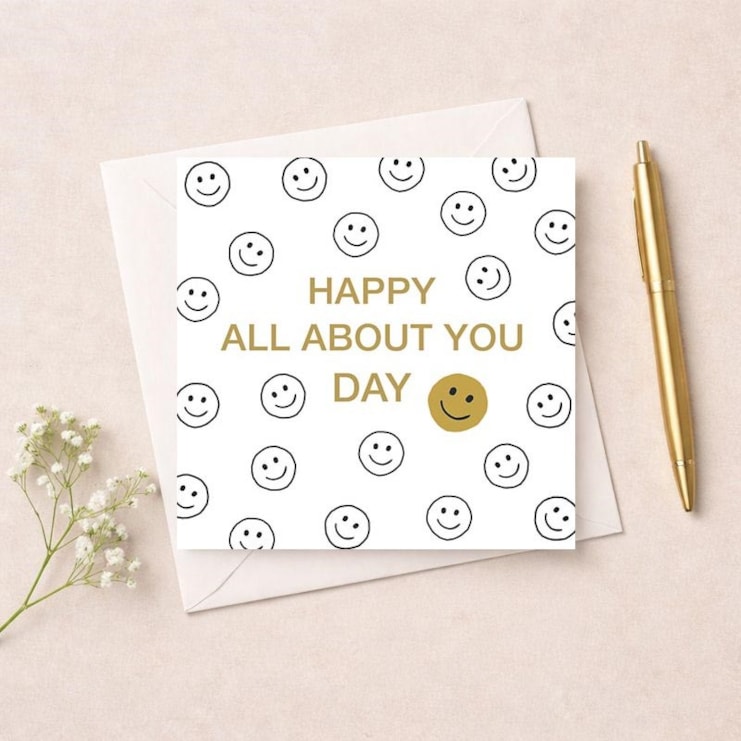 Birthday Card - Happy Faces