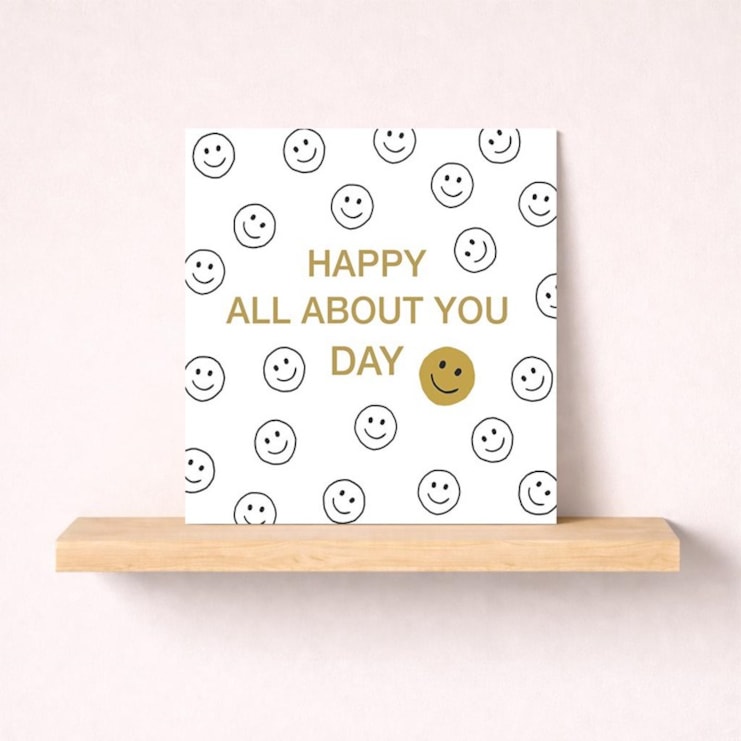 Birthday Card - Happy Faces