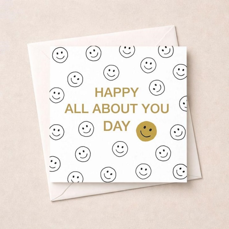 Birthday Card - Happy Faces Birthday Card - Happy Faces