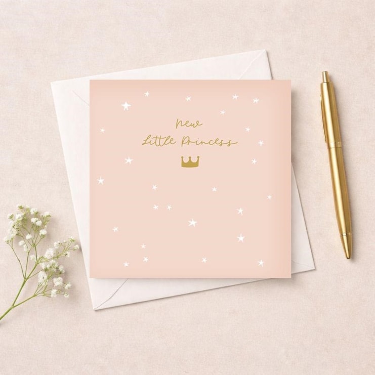 New Baby Girl Card - Little Princess
