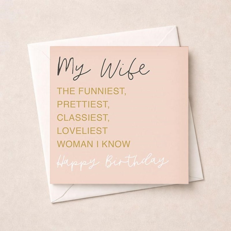 Wife Birthday Card - Loveliest Woman I Know Wife Birthday Card - Loveliest Woman I Know