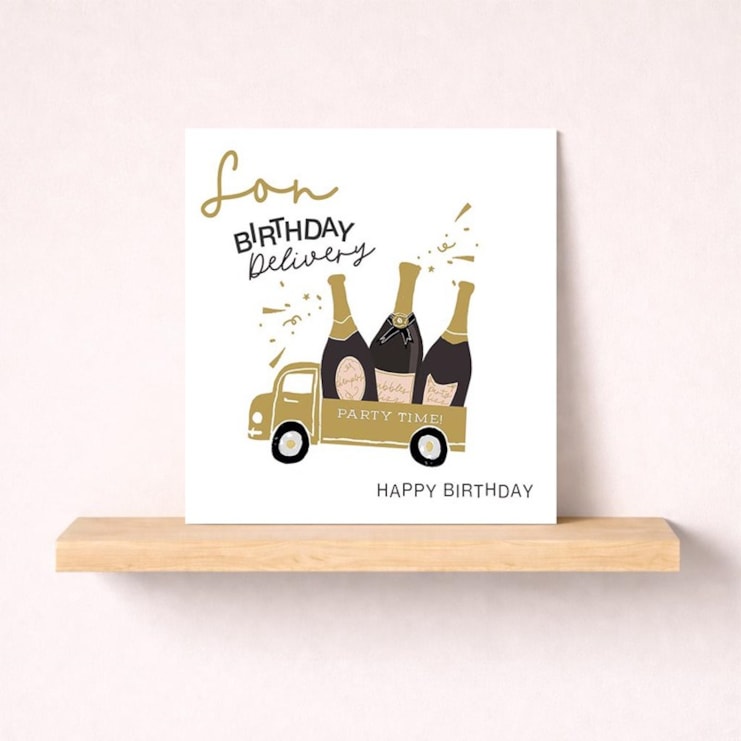 Son Birthday Card - Champagne Delivery Son Birthday Card - Champagne Delivery