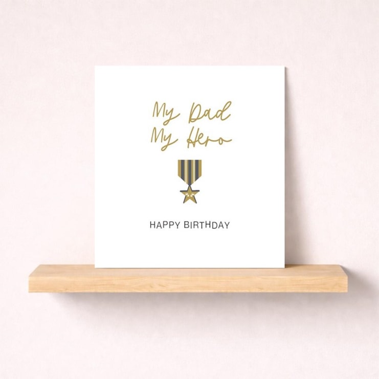 Dad Birthday Card - My Hero