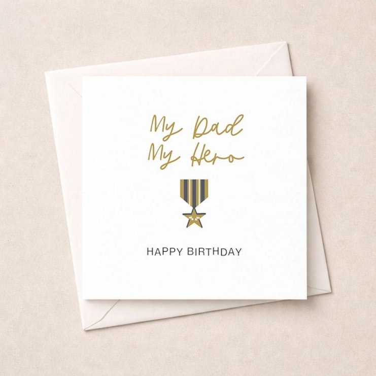 Dad Birthday Card - My Hero