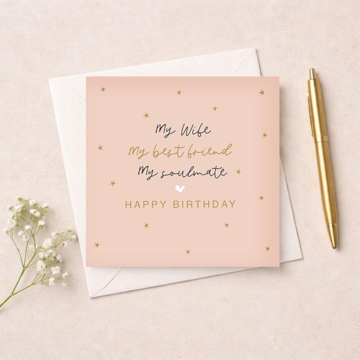 Wife Birthday Card - My Soulmate Wife Birthday Card - My Soulmate