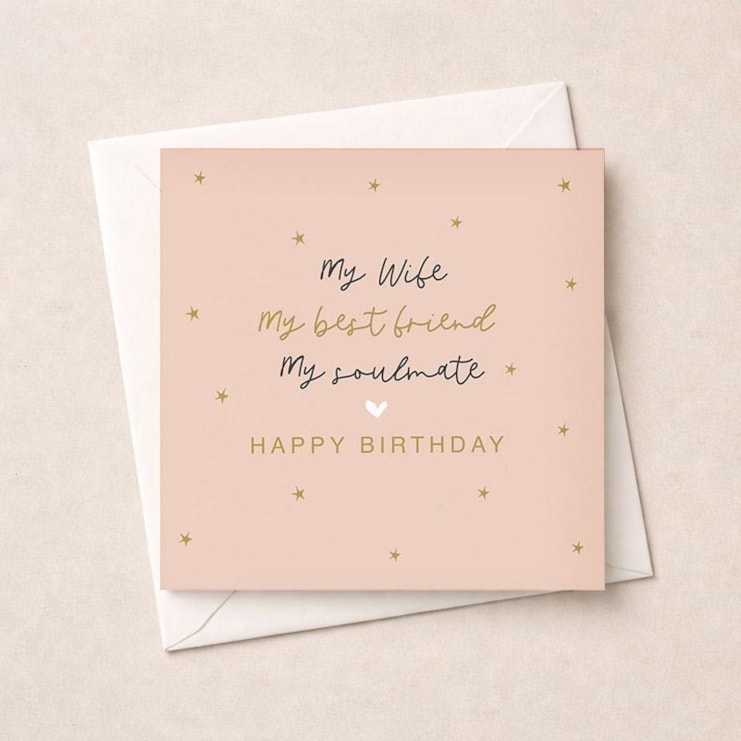 Wife Birthday Card - My Soulmate Wife Birthday Card - My Soulmate