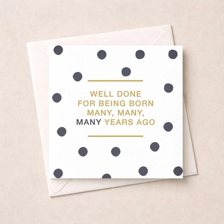 Birthday Card - Born Many Years Ago