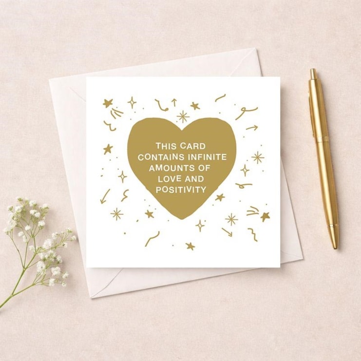 Just To Say Card - Love And Positivity Just To Say Card - Love And Positivity