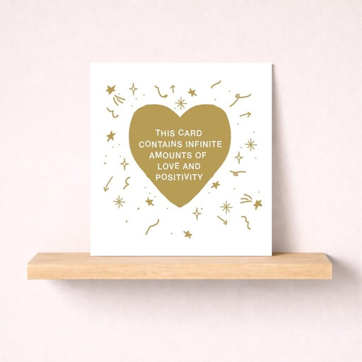 Just To Say Card - Love And Positivity