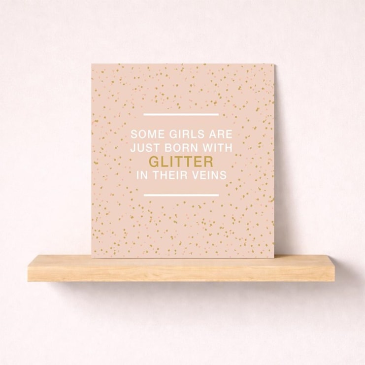 Just To Say Card - Born With Glitter Just To Say Card - Born With Glitter